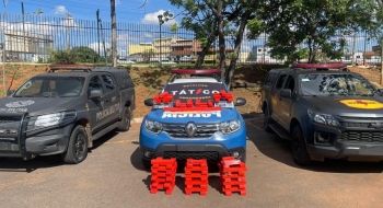 Ação conjunta da PMGO e PMDF apreende 100 kg de maconha
